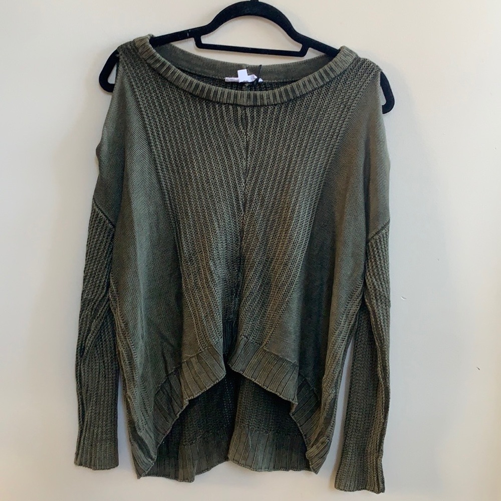 THML Cold Shoulder Sweater